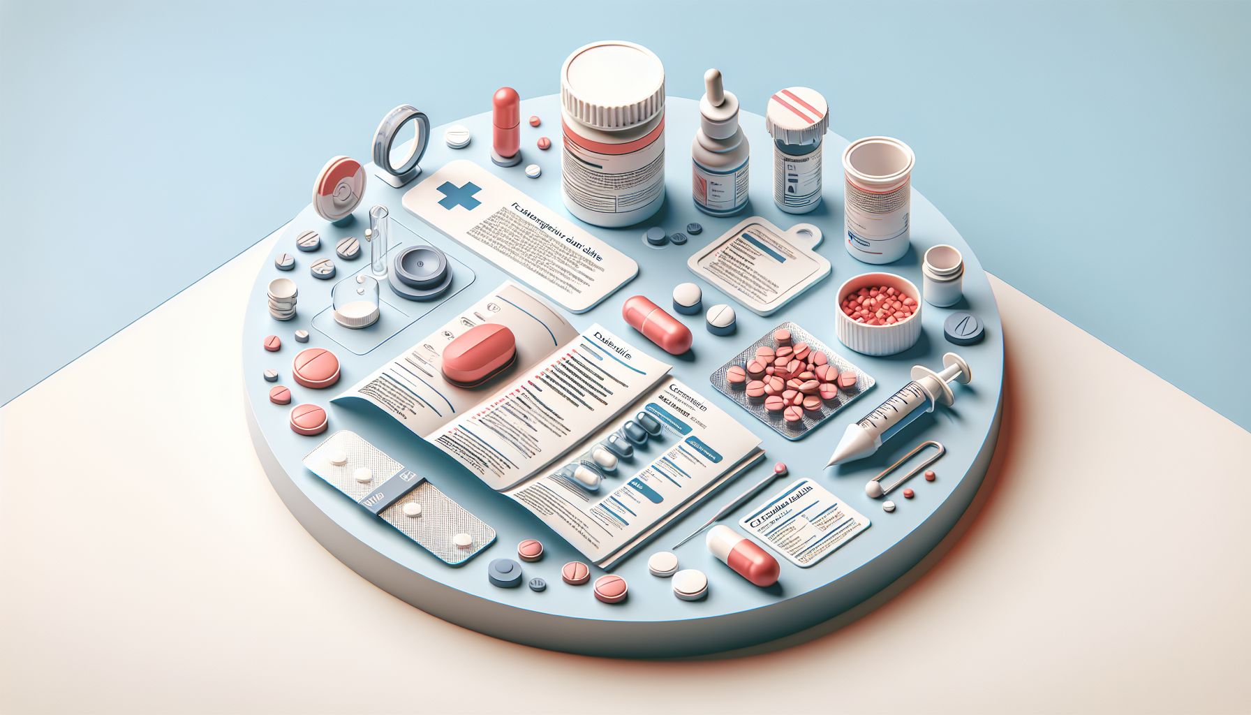 A collection of Vardenafil pills